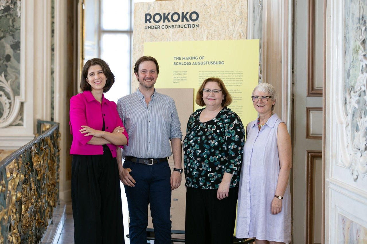 Abb 11 Porträt v.l.n.r. Xenia Schuermann Benedikt Bauer Christiane Winkler Regina Junga Foto Schloesser Bruehl Astrid Piethan